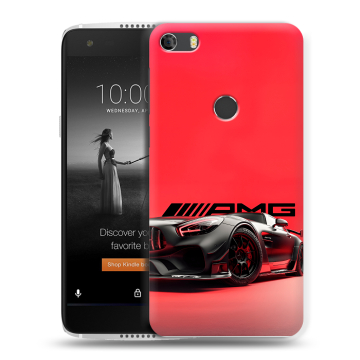 Силиконовый чехол на Alcatel Idol 5S с принтом Мерседес Mercedes AMG