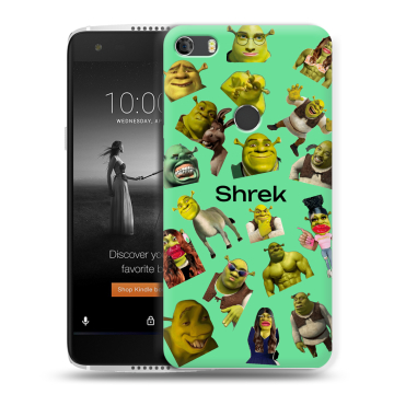 Силиконовый чехол на Alcatel Idol 5S с принтом Шрек Shrek