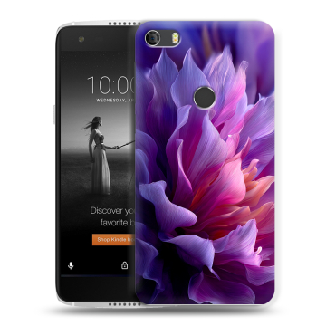 Силиконовый чехол на Alcatel Idol 5S с принтом женский цветы