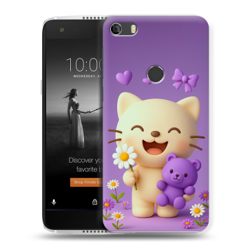 Силиконовый чехол на Alcatel Idol 5S с принтом для девочек Силиконовый чехол на Alcatel Idol 5S с принтом для девочек