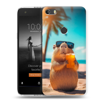 Силиконовый чехол на Alcatel Idol 5S с принтом Капибара Силиконовый чехол на Alcatel Idol 5S с принтом Капибара