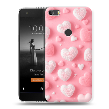 Силиконовый чехол на Alcatel Idol 5S с принтом Сердечки