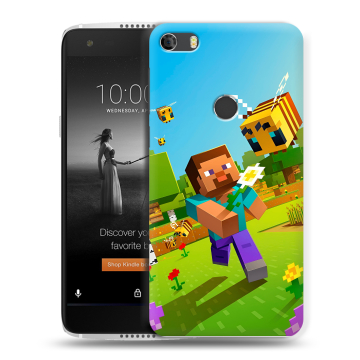 Силиконовый чехол на Alcatel Idol 5S с принтом Майнкрафт Minecraft Силиконовый чехол на Alcatel Idol 5S с принтом Майнкрафт Minecraft