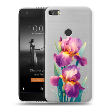 Силиконовый чехол на Alcatel Idol 5S с принтом Цветы орхидеи