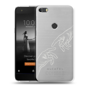 Силиконовый чехол на Alcatel Idol 5S с принтом Сотворение мира