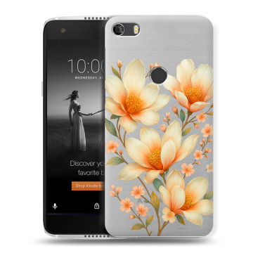 Силиконовый чехол на Alcatel Idol 5S с принтом Цветы