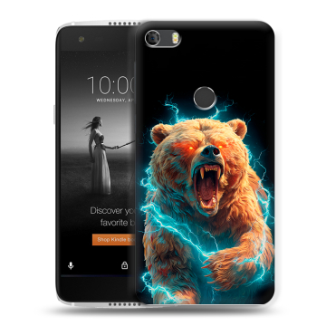 Силиконовый чехол на Alcatel Idol 5S с принтом Медведь