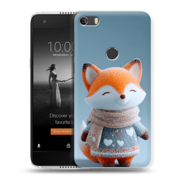 Силиконовый чехол на Alcatel Idol 5S с принтом Лиса