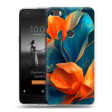 Силиконовый чехол на Alcatel Idol 5S с принтом Цветы