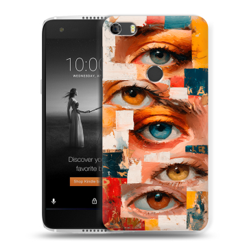 Силиконовый чехол на Alcatel Idol 5S с принтом Модный принт