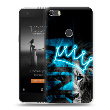 Силиконовый чехол на Alcatel Idol 5S с принтом Король лев