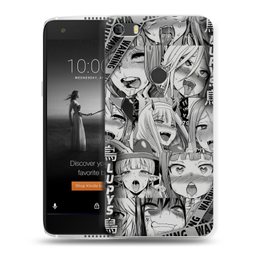 Силиконовый чехол на Alcatel Idol 5S с принтом Ahegao Ахегао Аниме