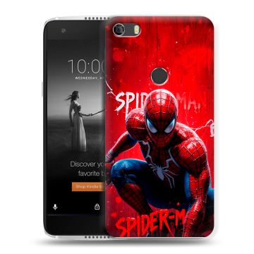 Силиконовый чехол на Alcatel Idol 5S с принтом Spiderman Человек паук Силиконовый чехол на Alcatel Idol 5S с принтом Spiderman Человек паук