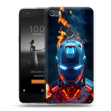 Силиконовый чехол на Alcatel Idol 5S с принтом IronMan Железный человек