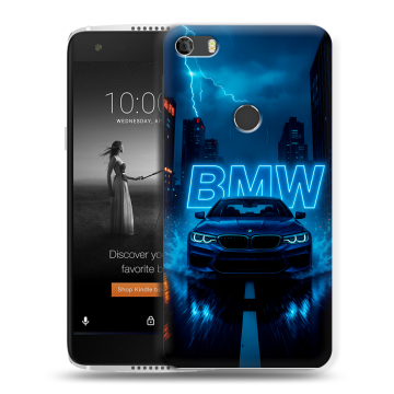 Силиконовый чехол на Alcatel Idol 5S с принтом BMW БМВ