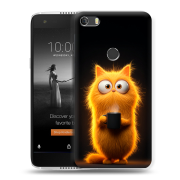Силиконовый чехол на Alcatel Idol 5S с принтом Смешной кот Силиконовый чехол на Alcatel Idol 5S с принтом Смешной кот