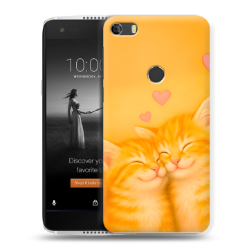 Силиконовый чехол на Alcatel Idol 5S с принтом Милые котята Силиконовый чехол на Alcatel Idol 5S с принтом Милые котята