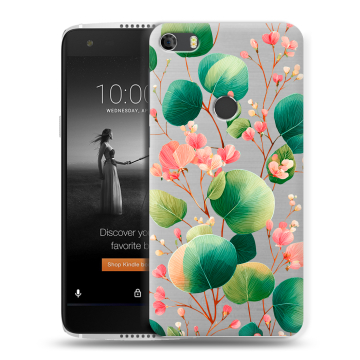 Силиконовый чехол на Alcatel Idol 5S с принтом женский