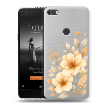 Силиконовый чехол на Alcatel Idol 5S с принтом для девушки