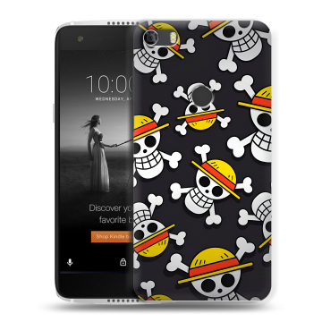 Силиконовый чехол на Alcatel Idol 5S с принтом One Piece Ван Пис