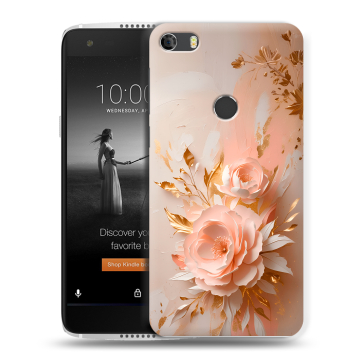 Силиконовый чехол на Alcatel Idol 5S с принтом женский