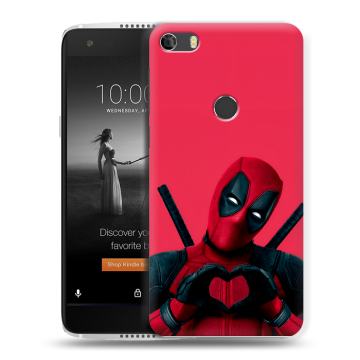 Силиконовый чехол на Alcatel Idol 5S с принтом Дедпул Deadpool