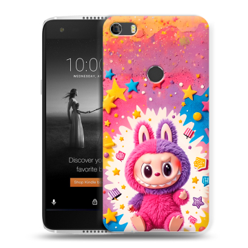 Силиконовый чехол на Alcatel Idol 5S с принтом Labubu Лабубу Силиконовый чехол на Alcatel Idol 5S с принтом Labubu Лабубу
