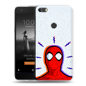 Силиконовый чехол на Alcatel Idol 5S с принтом Spiderman Человек паук