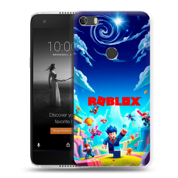 Силиконовый чехол на Alcatel Idol 5S с принтом Roblox Роблокс