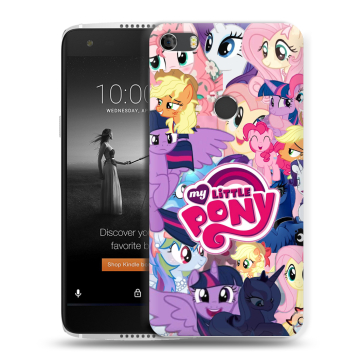 Силиконовый чехол на Alcatel Idol 5S с принтом My little pony Дружба чудо