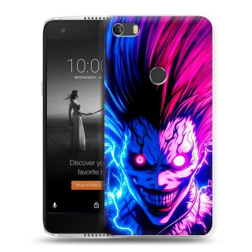 Силиконовый чехол на Alcatel Idol 5S с принтом Death note Тетрадь смерти