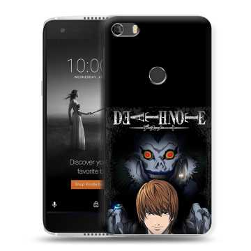 Силиконовый чехол на Alcatel Idol 5S с принтом Death note Тетрадь смерти