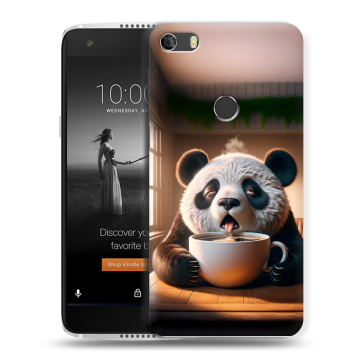 Силиконовый чехол на Alcatel Idol 5S с принтом смешная панда Силиконовый чехол на Alcatel Idol 5S с принтом смешная панда