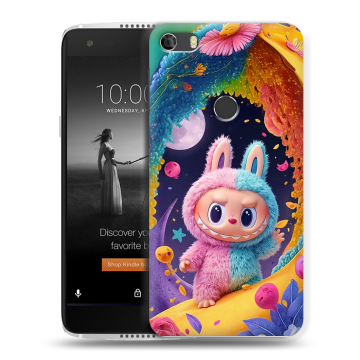 Силиконовый чехол на Alcatel Idol 5S с принтом Labubu Лабубу