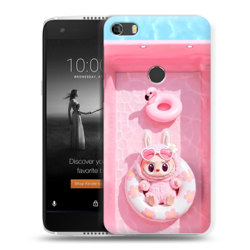 Силиконовый чехол на Alcatel Idol 5S с принтом Labubu Лабубу Силиконовый чехол на Alcatel Idol 5S с принтом Labubu Лабубу