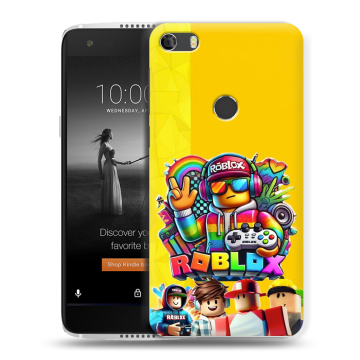 Силиконовый чехол на Alcatel Idol 5S с принтом Roblox Роблокс