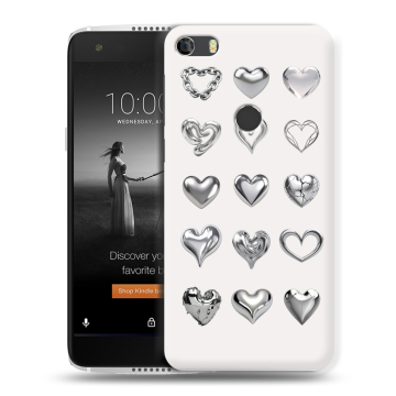 Силиконовый чехол на Alcatel Idol 5S с принтом Y2K сердечки Силиконовый чехол на Alcatel Idol 5S с принтом Y2K сердечки