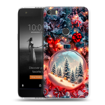 Силиконовый чехол на Alcatel Idol 5S с принтом Новый год