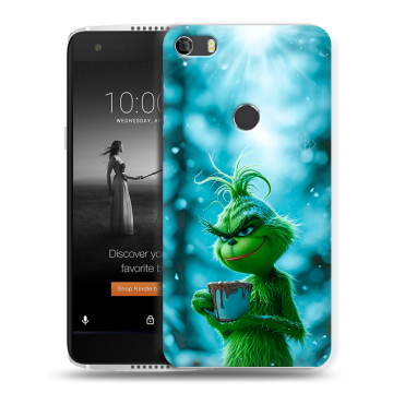 Силиконовый чехол на Alcatel Idol 5S с принтом Новый год гринч