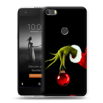 Силиконовый чехол на Alcatel Idol 5S с принтом Новый год Гринч