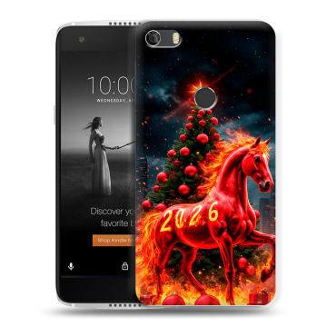 Силиконовый чехол на Alcatel Idol 5S с принтом Новый год