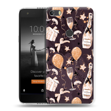 Силиконовый чехол на Alcatel Idol 5S с принтом Новый год