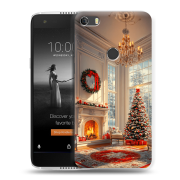 Силиконовый чехол на Alcatel Idol 5S с принтом Новый год