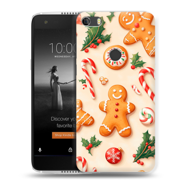 Силиконовый чехол на Alcatel Idol 5S с принтом Новый год