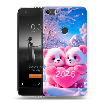 Силиконовый чехол на Alcatel Idol 5S с принтом Новый год