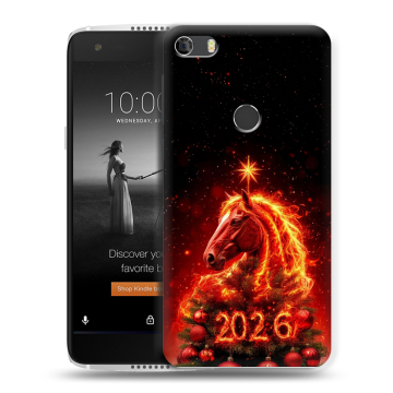 Силиконовый чехол на Alcatel Idol 5S с принтом Новый год