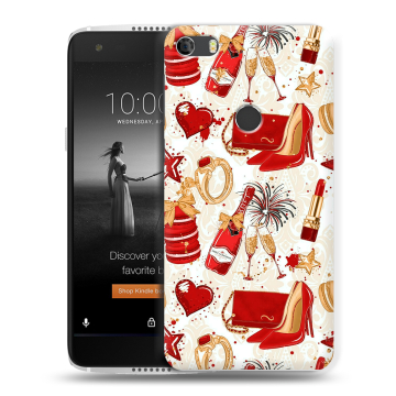 Силиконовый чехол на Alcatel Idol 5S с принтом Новый год