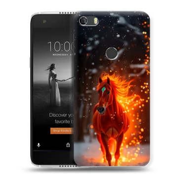 Силиконовый чехол на Alcatel Idol 5S с принтом Новый год