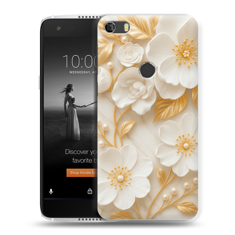 Силиконовый чехол на Alcatel Idol 5S с принтом Цветы Силиконовый чехол на Alcatel Idol 5S с принтом Цветы