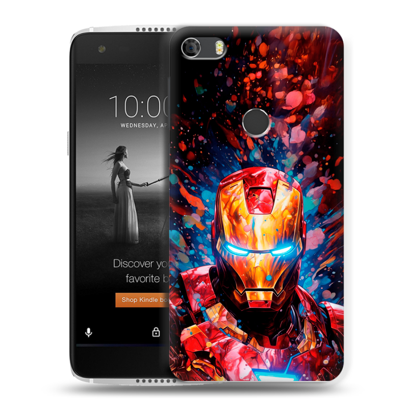 Силиконовый чехол на Alcatel Idol 5S с принтом Железный человек Ironman Силиконовый чехол на Alcatel Idol 5S с принтом Железный человек Ironman